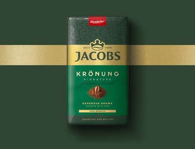 Jacobs Kronung 500g product golden ribbon